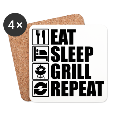 Grillen Untersetzer - Grill Grillen