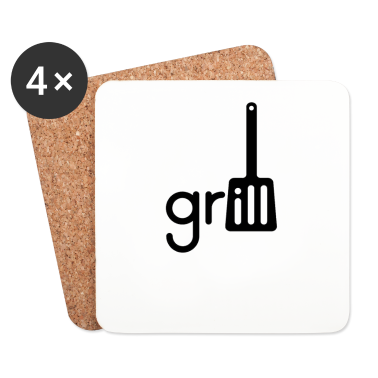 Grillen Untersetzer - Grillen Grillmeister Grill