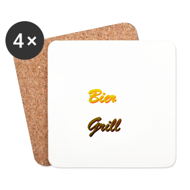 Grillen Untersetzer - Bier Grill Griller Grillen