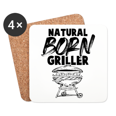 Grillen Untersetzer - born griller grill