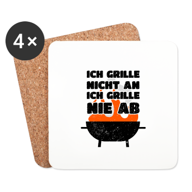Grillen Untersetzer - Grillen Ich Grille Nicht An Ich Grille Nie Ab