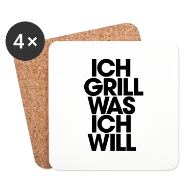 Grillen Untersetzer - Ich grill was ich will