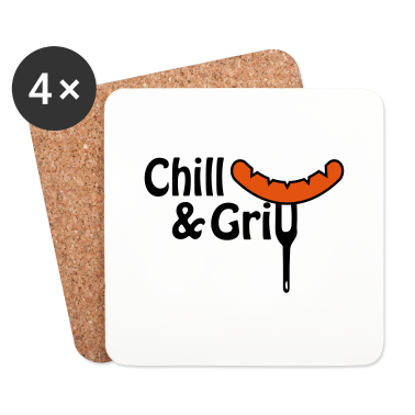 Grillen Untersetzer - grillen