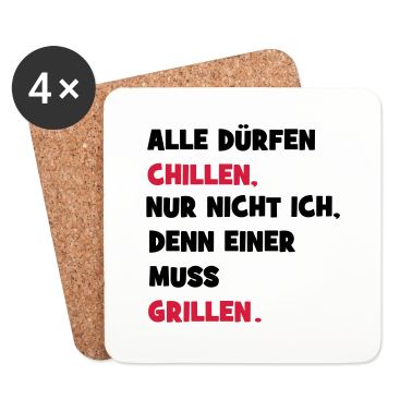 Grillen Untersetzer - grillen