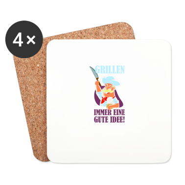 Grillen Untersetzer - Grillen