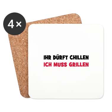 Grillen Untersetzer - grillen