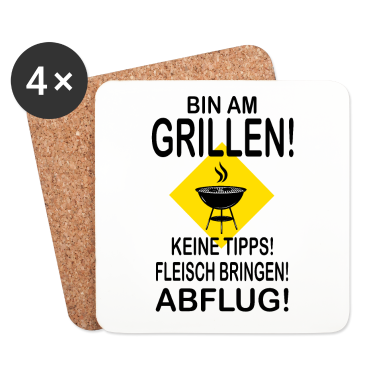 Grillen Untersetzer - Grillen