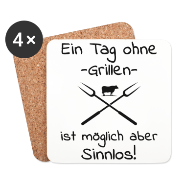 Grillen Untersetzer - Grillen
