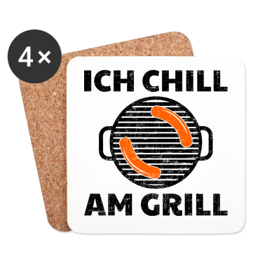 Grillen Untersetzer - Grillen - Ich chill am Grill.