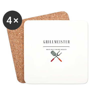 Grillen Untersetzer - Grillmeister Grill grillen Griller Geschenkidee
