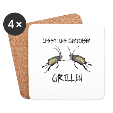 Grillen Untersetzer - Grillen