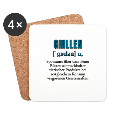 Grillen Untersetzer - Grillen