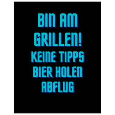 Motiv bin am grillen