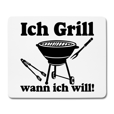 Grillen Mousepad - Grillen , Ich Grill ...../+