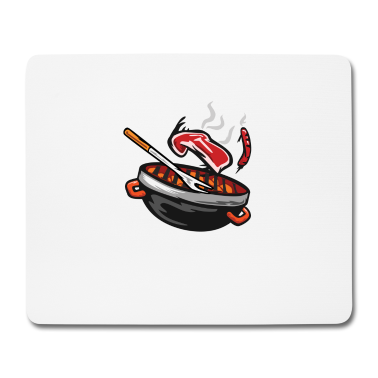 Grillen Mousepad - Grillen BBQ Griller Barbeque Fleisch Grill