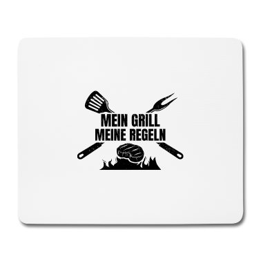 Grillen Mousepad - Mein Grill Meine Regeln | Griller Grillen Geschenk