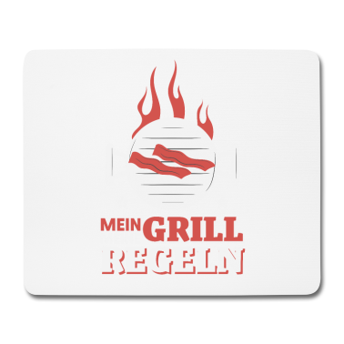 Grillen Mousepad - Mein Grill, Meine Regeln, Chef am Grill