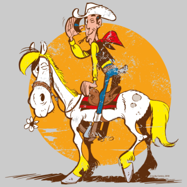 Motiv Lucky Luke Jolly Jumper Sonnenuntergang
