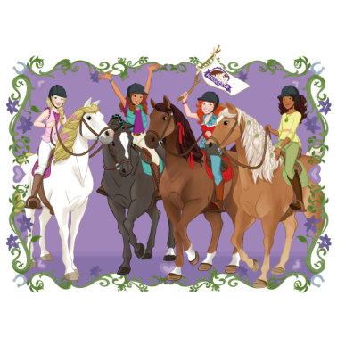 Motiv Schleich Horse Club Lisa Sarah Sofia Hannah reiten