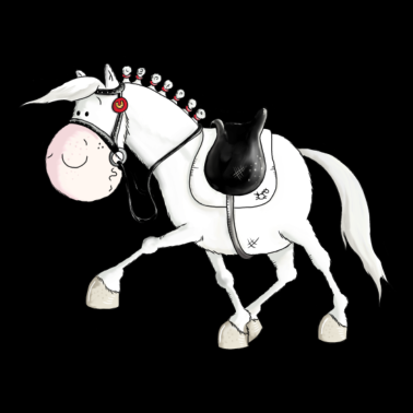 Motiv Dressurpferd - Dressur - Turnier - Pferd - Cartoon