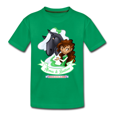 Pferde T-Shirt - Horseland Alma & Button