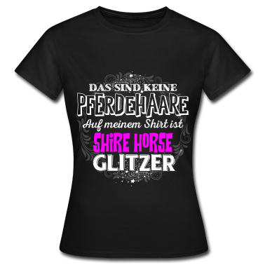 Pferde T-Shirt - SHIRE HORSE - Glitzer