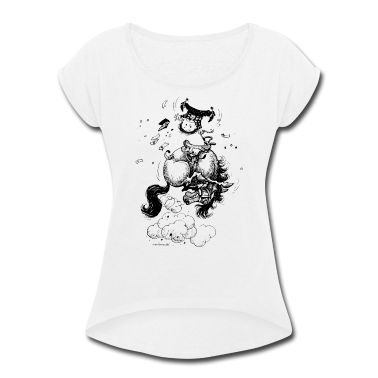 Pferde T-Shirt - Thelwell Cartoon Rodeo