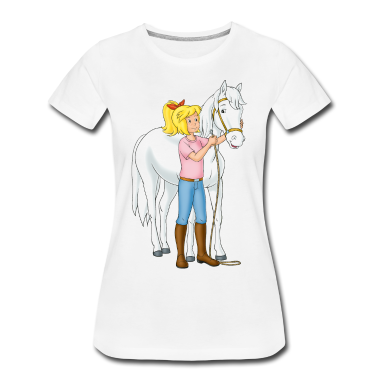 Pferde T-Shirt - Bibi und Tina Bibi legt Sabrina das Halfter an