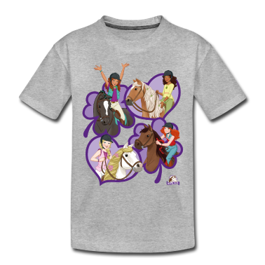 Pferde T-Shirt - Schleich Horse Club Sofia Lisa Hannah Sarah Herzen