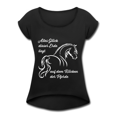 Pferde T-Shirt - Pferde T Shirt Alles Glück dieser Erde - Geschenk