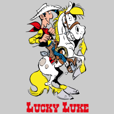 Motiv Lucky Luke mit Pferd Jolly Jumper