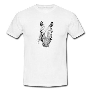 Pferde T-Shirt - Tier,Tiere,Pferd,Pferde,Haustier,Haustiere,Kopf