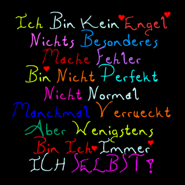 Motiv Ich bin kein Engel - Nicht Perfekt coole Sprüche