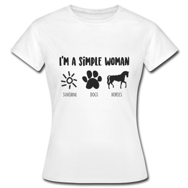 Pferde T-Shirt - Pferde und Hunde