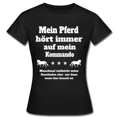 Pferde T-Shirt - Pferd Longieren Reitsport Pferde Sprüche Geschenk