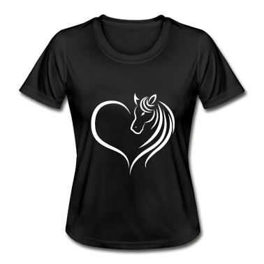 Pferde T-Shirt - Pferde Liebe Herz