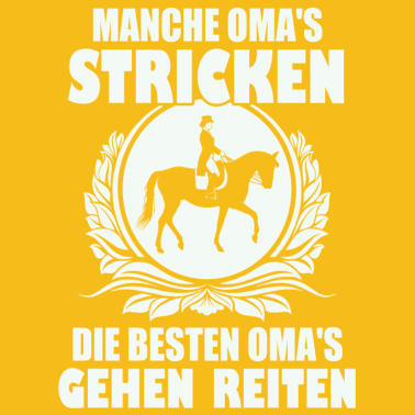 Motiv Oma reiten