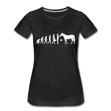 Pferde T-Shirt - Evolution Pferdeliebe Farbwechsel