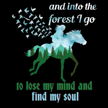 Motiv Pferde im Wald