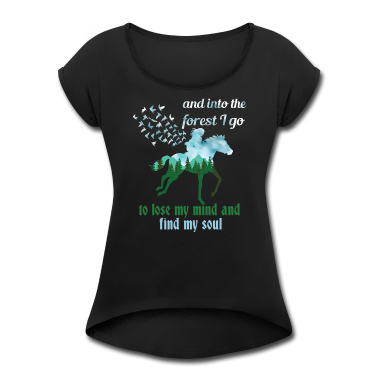 Pferde T-Shirt - Pferde im Wald
