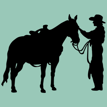 Motiv Frau mit Pferd