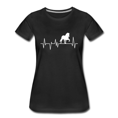 Pferde T-Shirt - Pferde Herzschlag Reitsport Reiten Reiterin