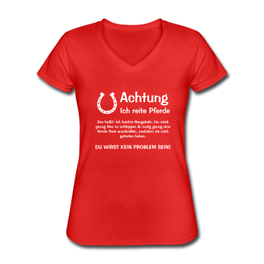 Pferde T-Shirt - Achtung ich reite Pferde