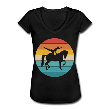 Pferde T-Shirt - Voltigieren | Retro Style