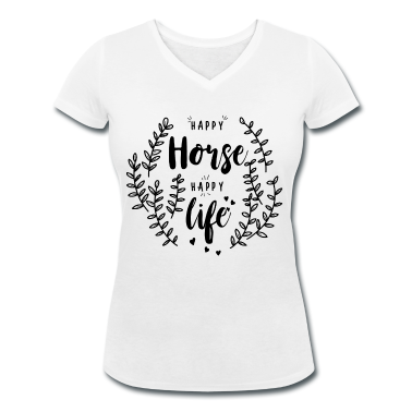 Pferde T-Shirt - Happy Horse Happy Life