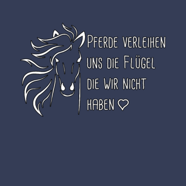 Motiv Pferde verleihen uns die Flügel Reiterin