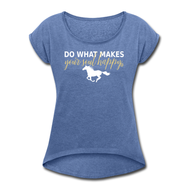 Pferde T-Shirt - Mach was dich glücklich macht - reite