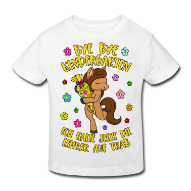 Pferde T-Shirt - Pferd Pony Bye Bye Kindergarten Lehrer auf Trab