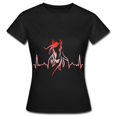 Pferde T-Shirt - Pferd Herzschlag