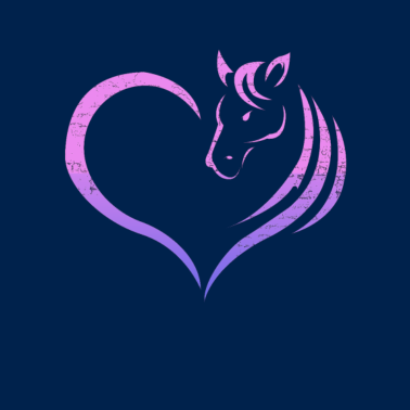 Motiv Reiterin Herz Pferdeliebe Reiterhof Geschenk